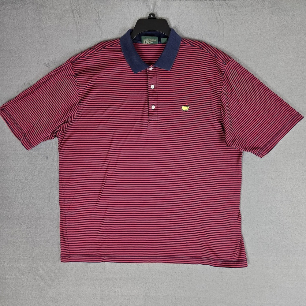 Amen Corner US PGA Masters Polo Shirt Mens XL Red Stripe Augusta National Cotton